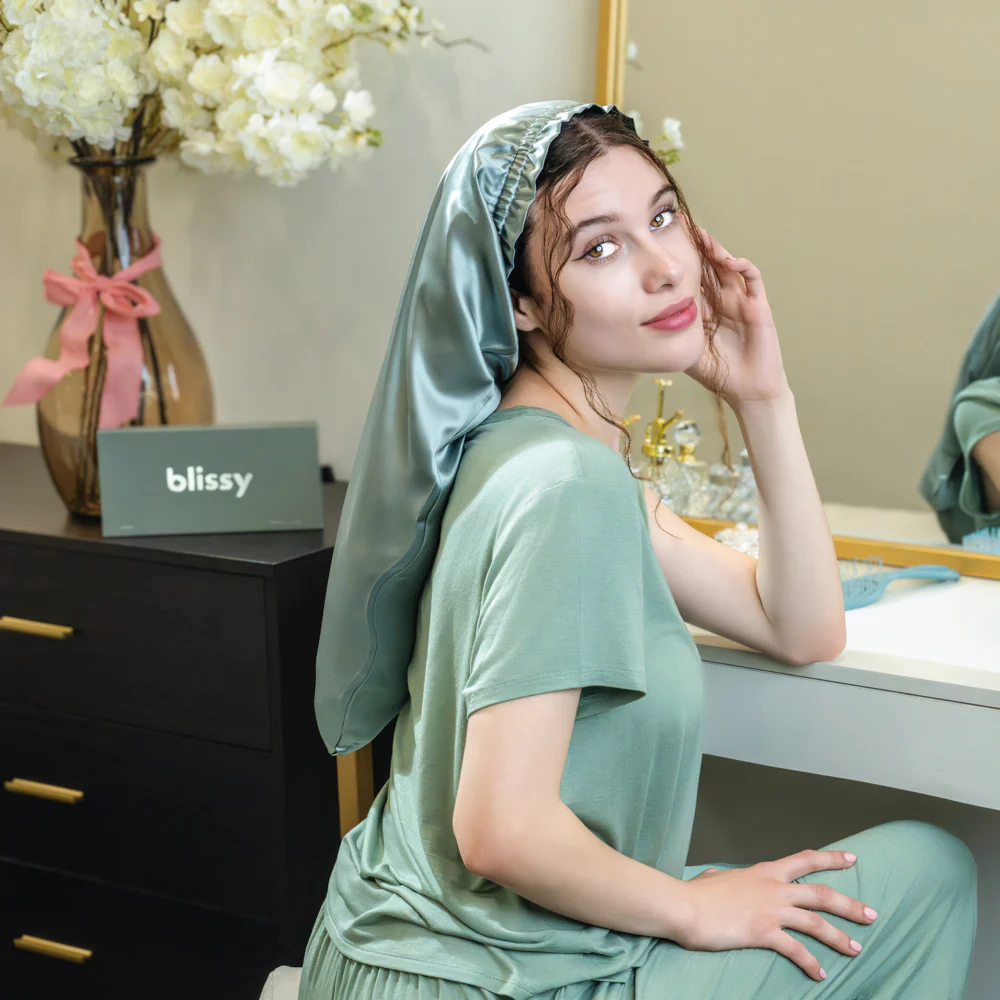 Blissy Cascade Bonnet - Matcha - Image 11