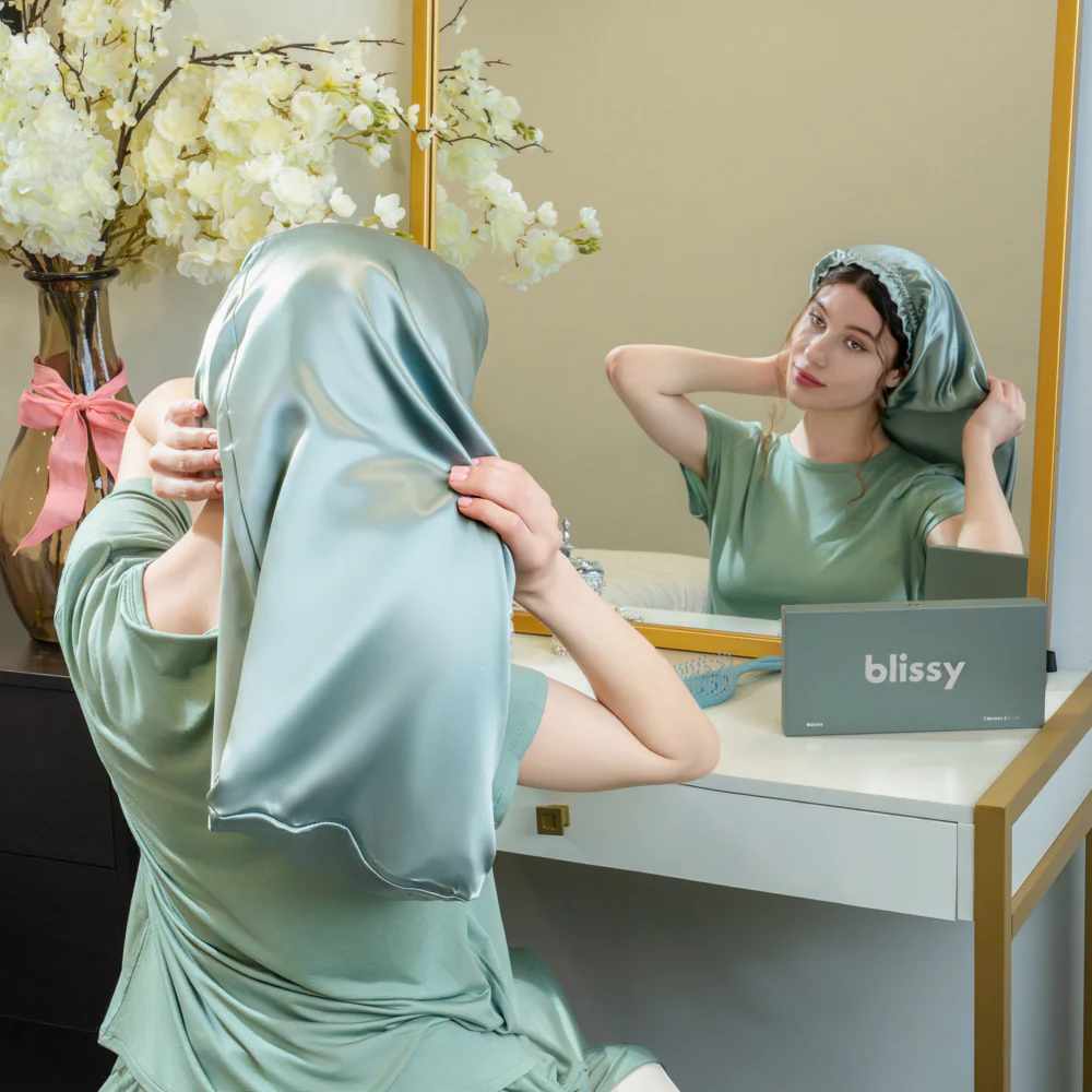 Blissy Cascade Bonnet - Matcha - Image 9