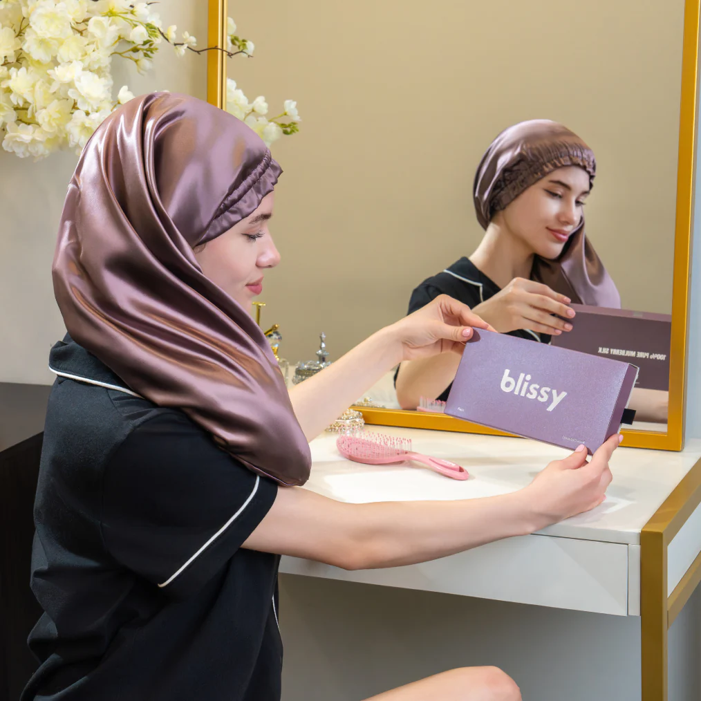 Blissy Cascade Bonnet - Plum - Image 6