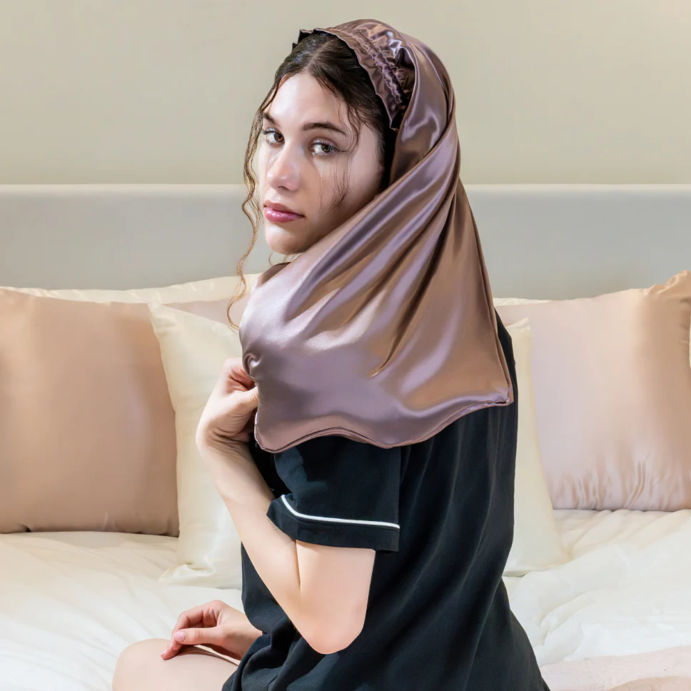 Blissy Cascade Bonnet - Plum - Image 7